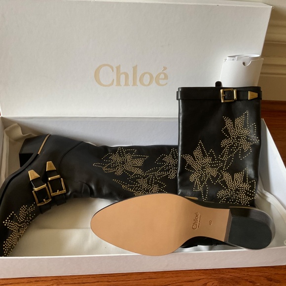 Chloe Susana studded Leather boots - Picture 5 of 5